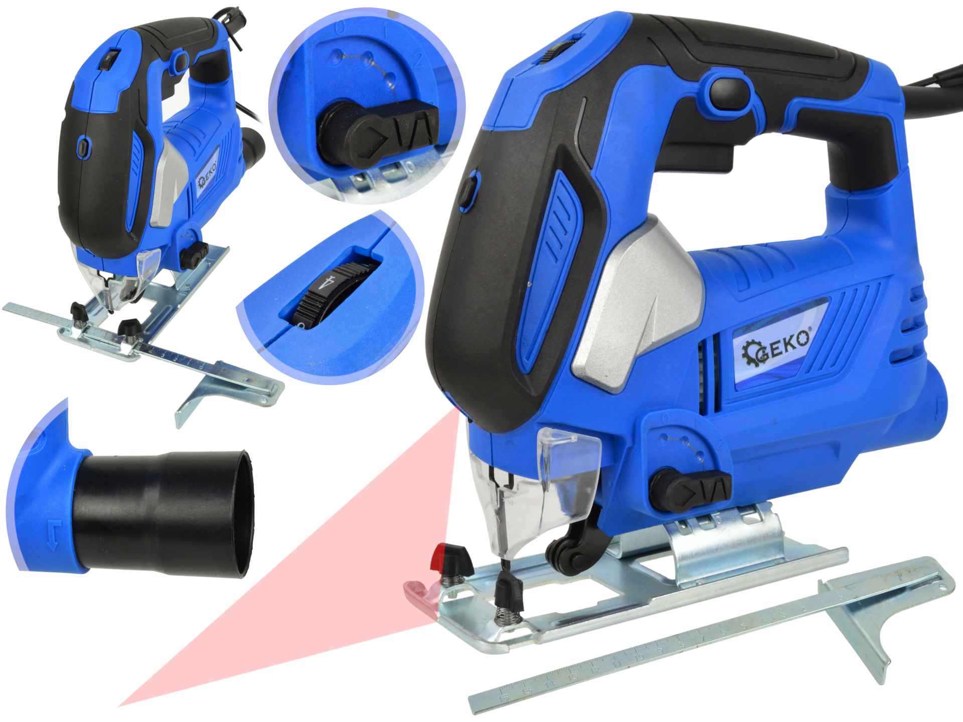 Decoupeerzaag met lasergids 810W