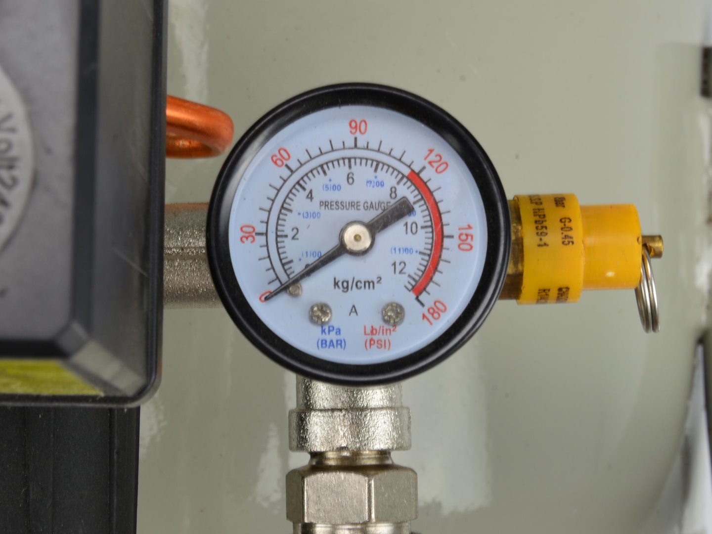 50L oliesmerende luchtcompressor 8 bar 210 L/min