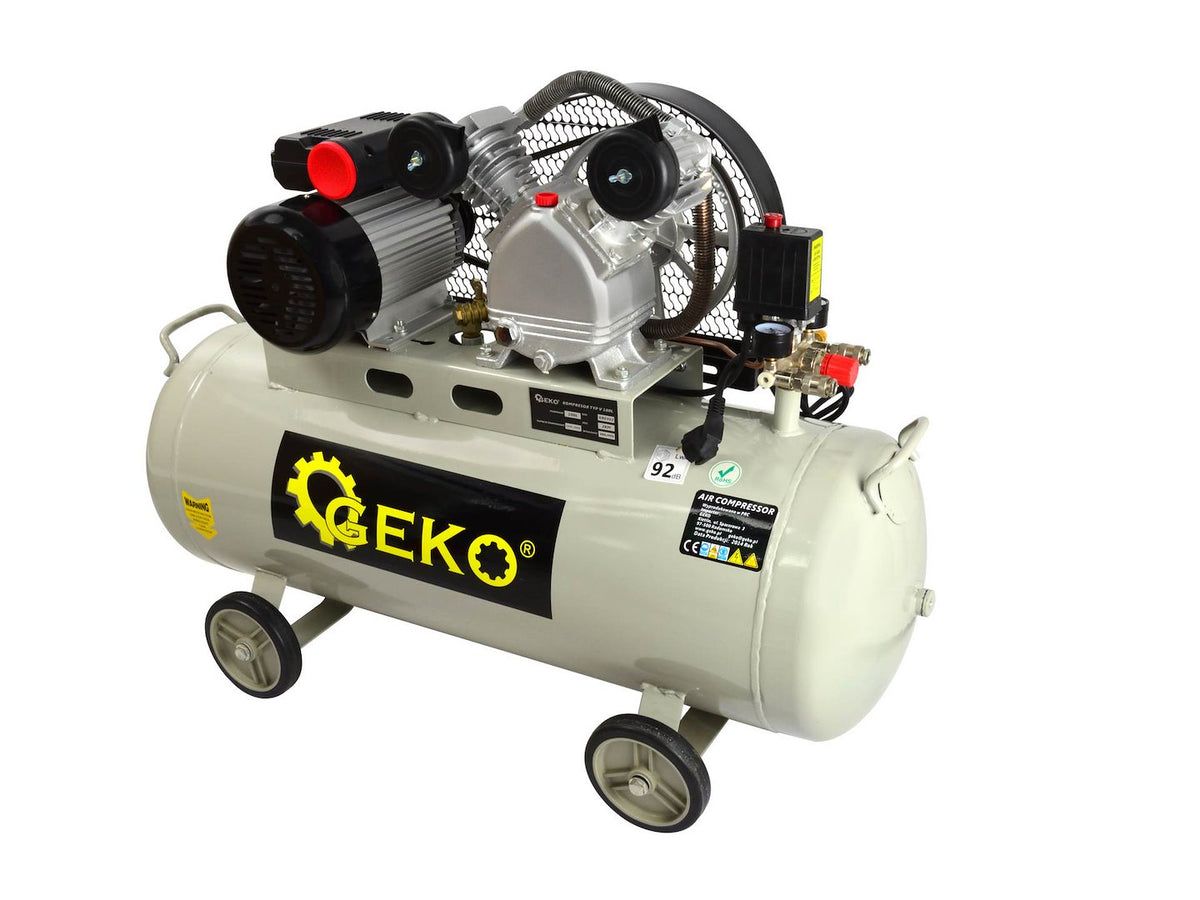 100L oliesmerende luchtcompressor V-Twin 8 bar 390 L/min
