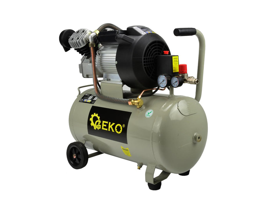 50L oliesmerende luchtcompressor V-Twin 8 bar 410 L/min