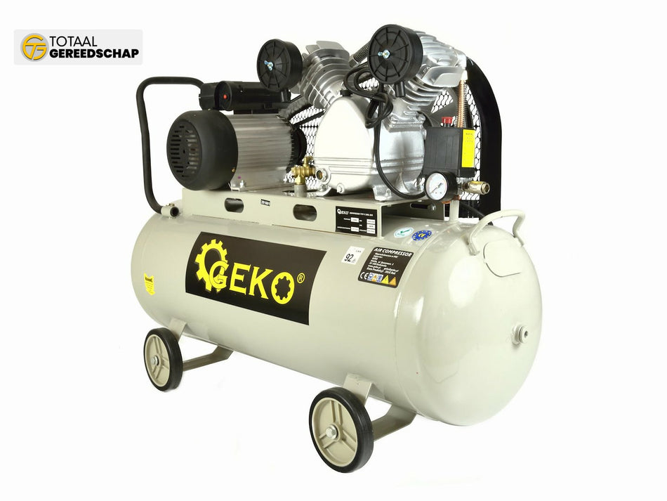 100L Oil Lubricated Air Compressor V-Twin 9 bar 390 L/min BIG