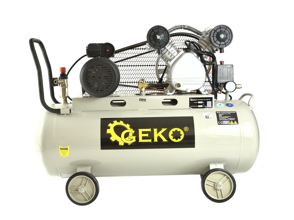 100L oliesmerende luchtcompressor V-Twin 9 bar 390 L/min GROOT