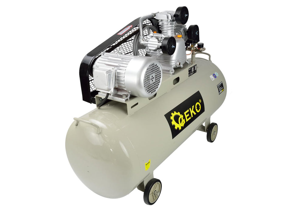 200L oliesmerende luchtcompressor drievoudige cilinder 10 bar 490 L/min 400V