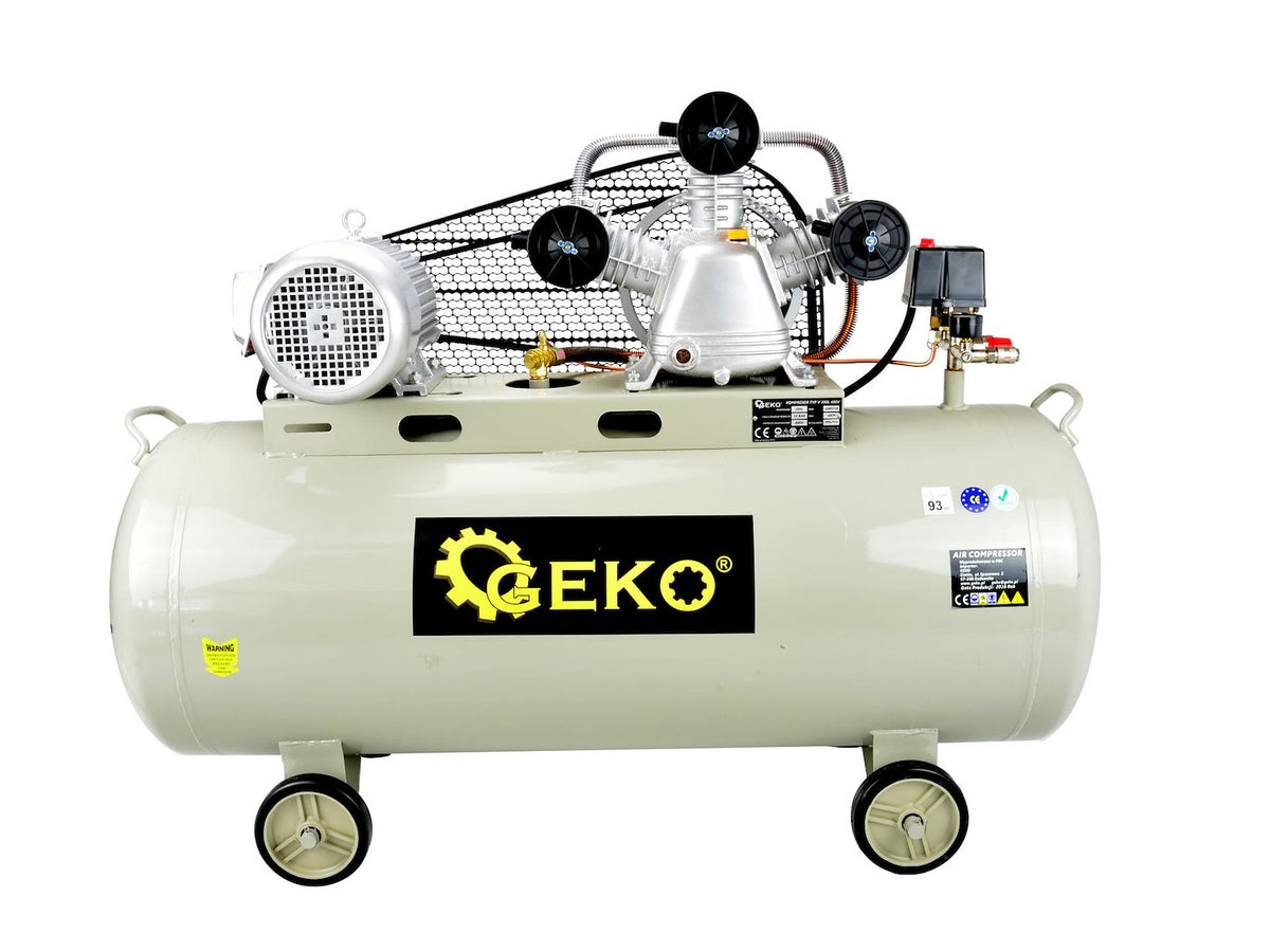 200L oliesmerende luchtcompressor drievoudige cilinder 10 bar 490 L/min 400V
