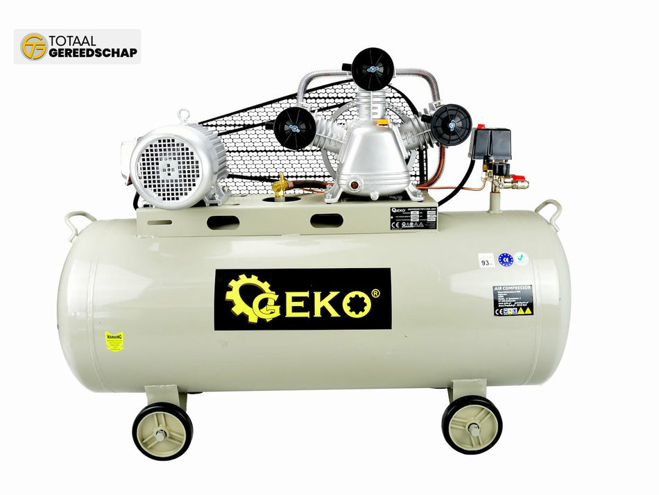 200L Oil Lubricated Air Compressor Triple Cylinder 10 bar 490 L/min 400V