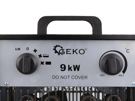 Industriële elektrische ventilatorkachel 9kW 400V