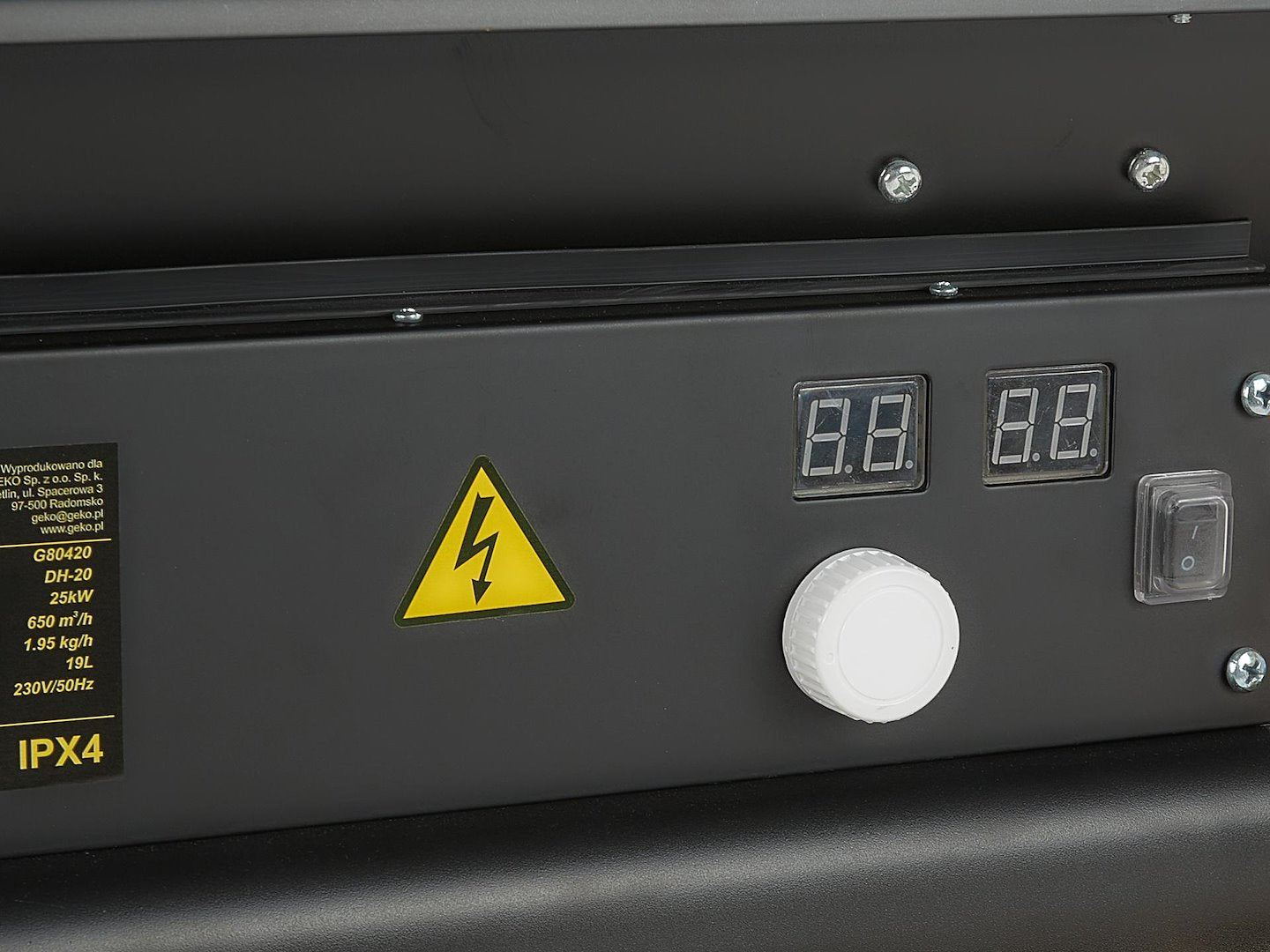 Oliegestookte directe kachel met thermostaat 25 kW