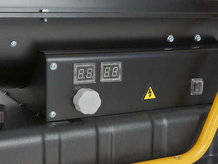 Oliegestookte directe kachel met thermostaat 40 kW