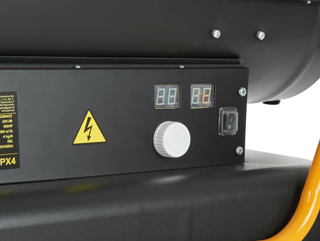 Oliegestookte directe kachel met thermostaat 65 kW
