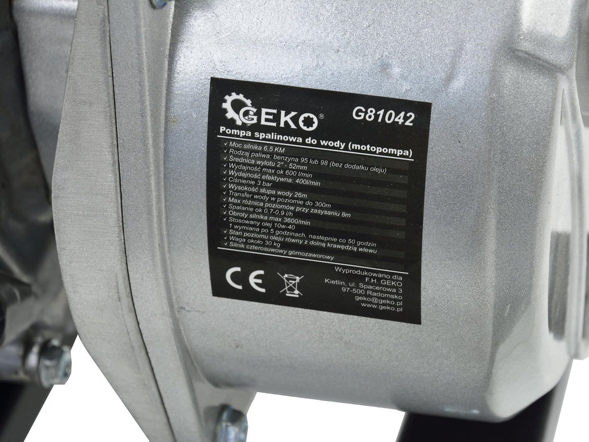Benzine waterpomp 2"
