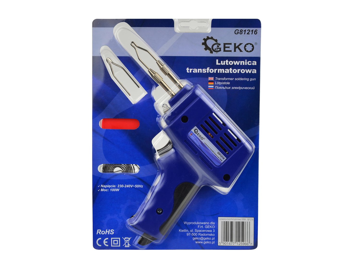 100W soldeerpistool met LED-licht