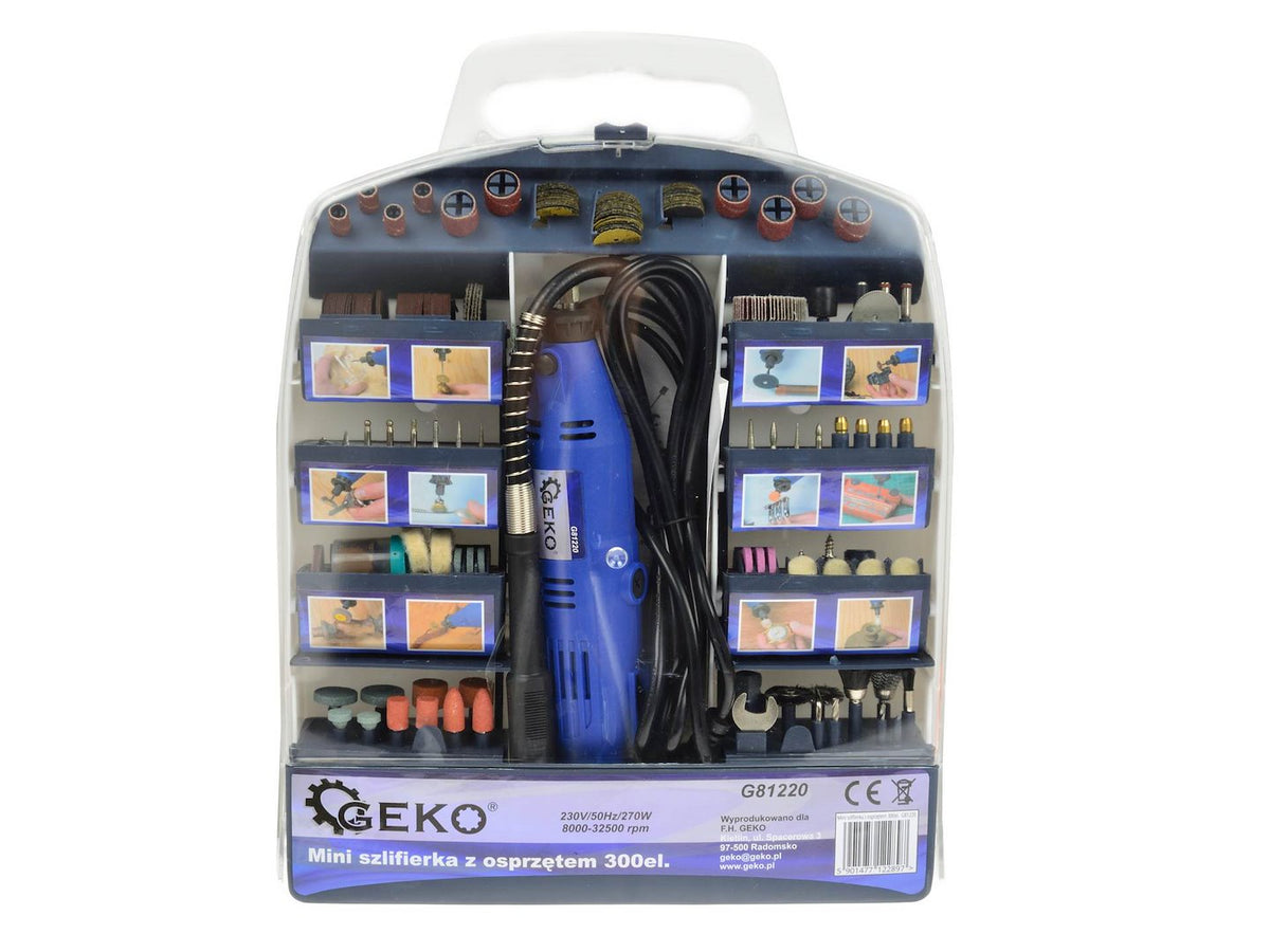 Multitool met flex-as en accessoire-assortiment 300 stuks