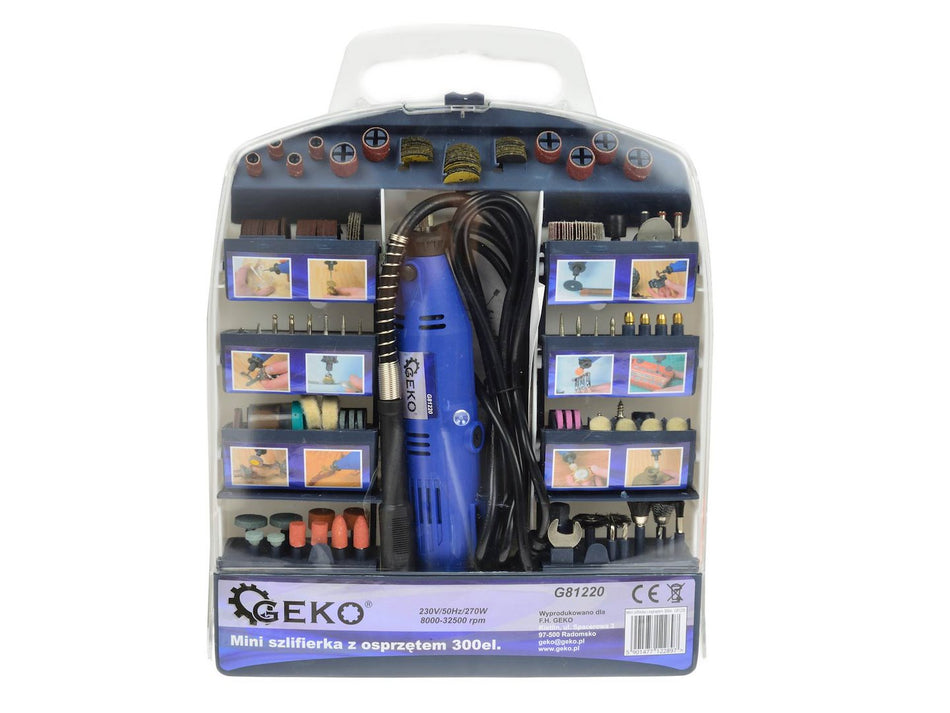 Multitool met flex-as en accessoire-assortiment 300 stuks