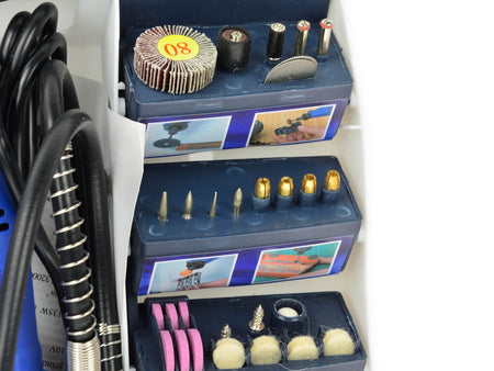Multitool met flex-as en accessoire-assortiment 300 stuks
