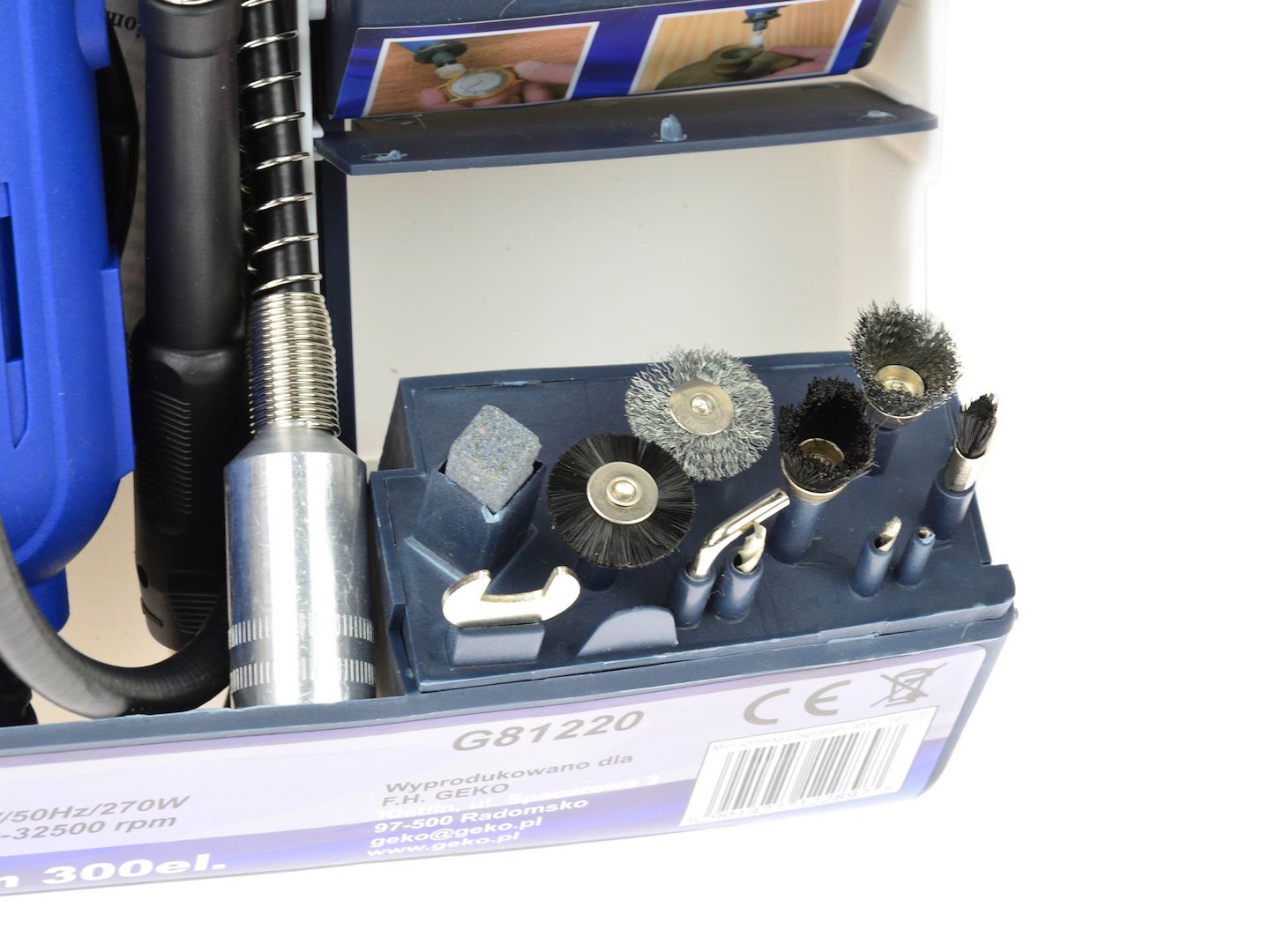 Multitool met flex-as en accessoire-assortiment 300 stuks