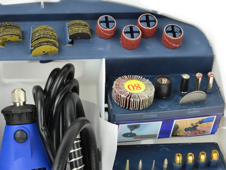 Multitool met flex-as en accessoire-assortiment 300 stuks