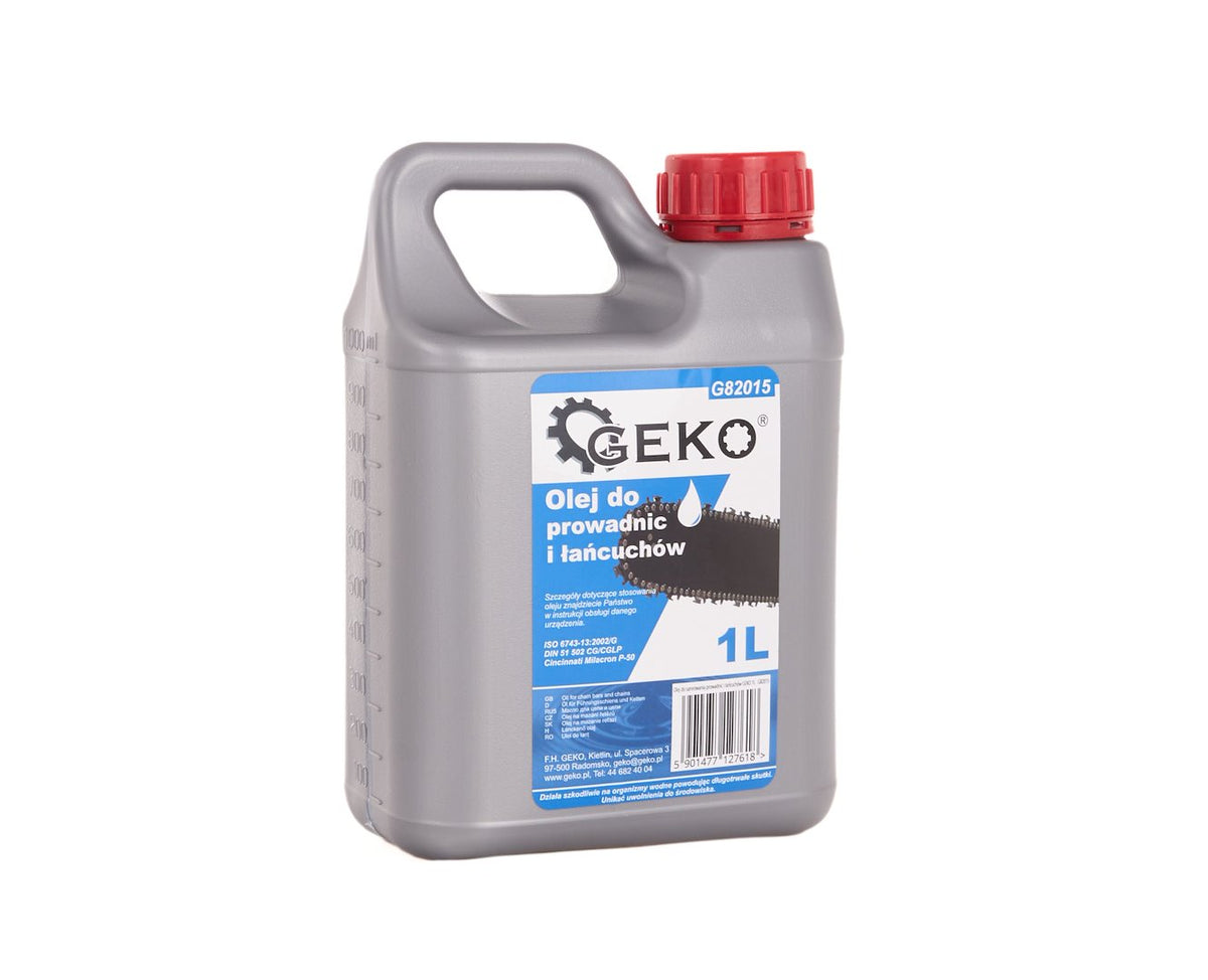 Olie voor kettinggeleiders en kettingen GEKO 1L