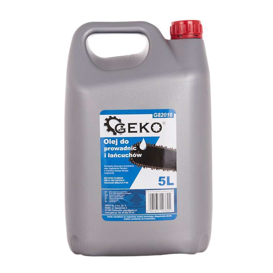 Olie voor geleiders en kettingen GEKO 5L