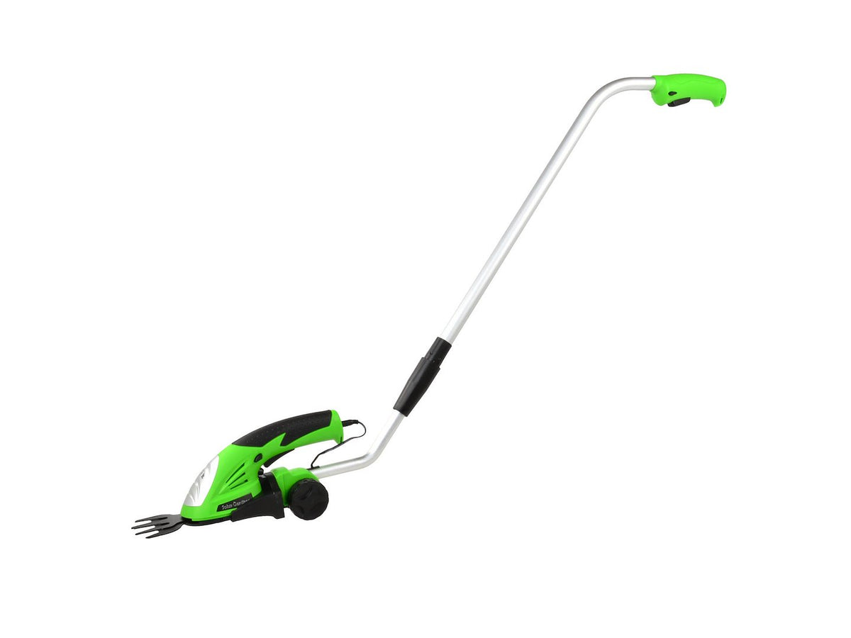 3,6V lithium snoerloze grastrimmer met 2 messen, oplader en steel