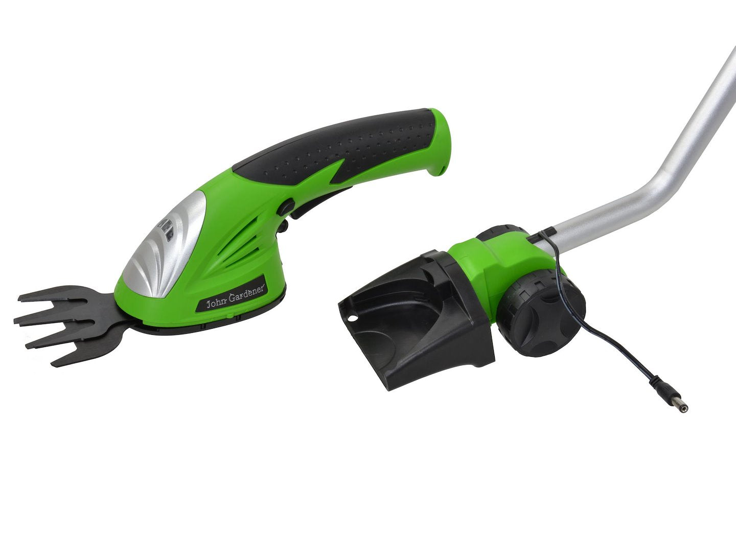 3,6V lithium snoerloze grastrimmer met 2 messen, oplader en steel