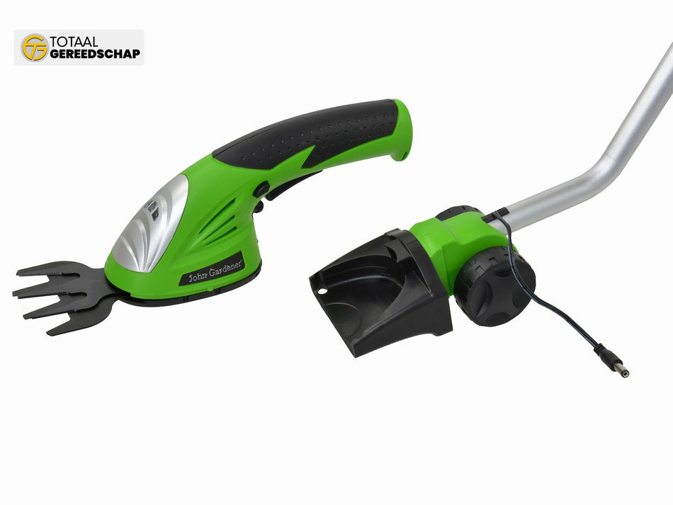 3.6V lithium cordless grass trimmer with 2 blades charger and stick