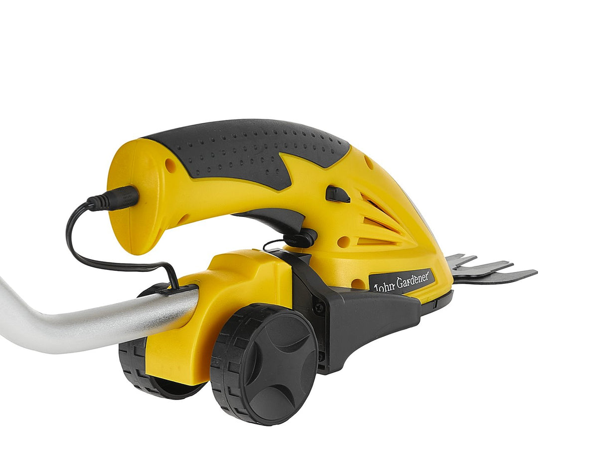 7,2V lithium snoerloze grasmachine met 2 messen, oplader en steel