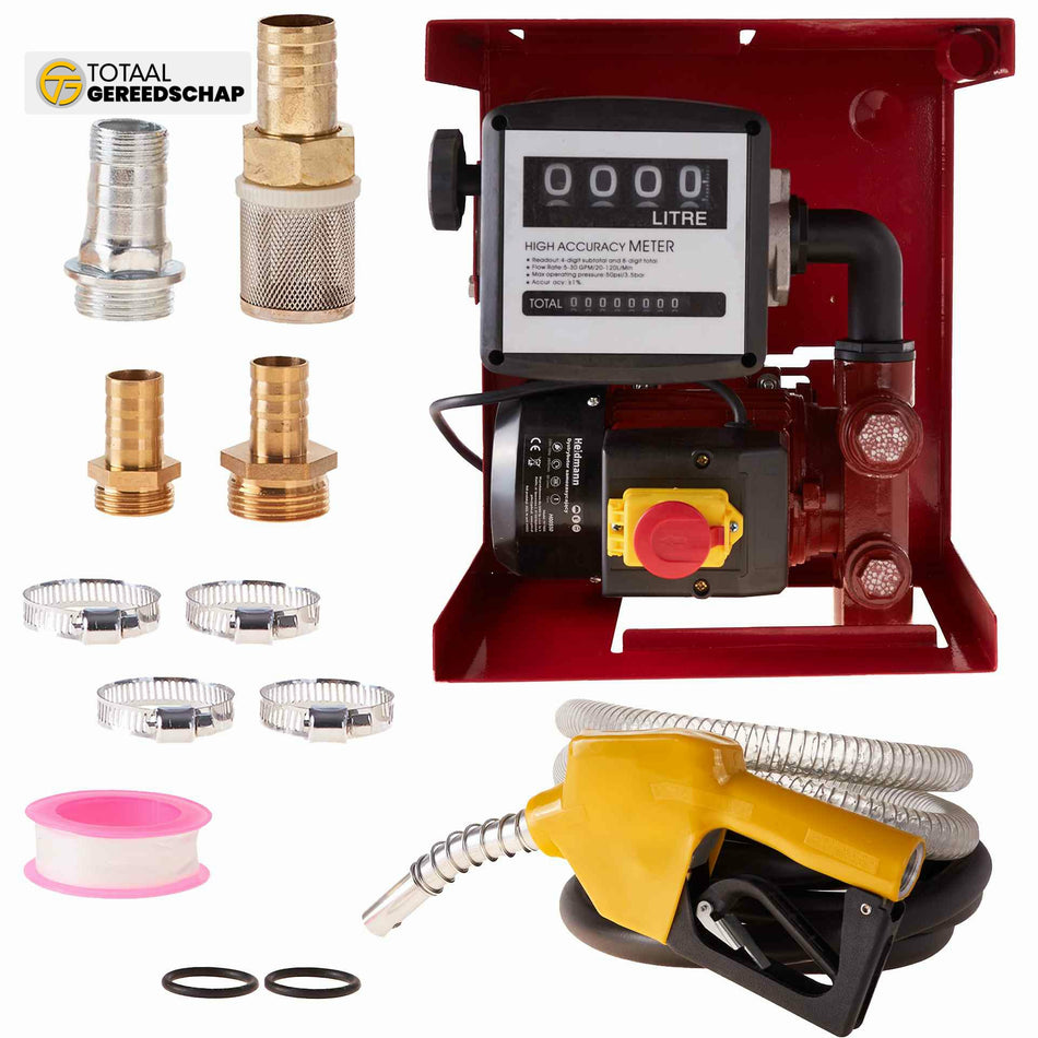 Self-priming Electric Oil Transfer Pump Dispensing Kit 1850W