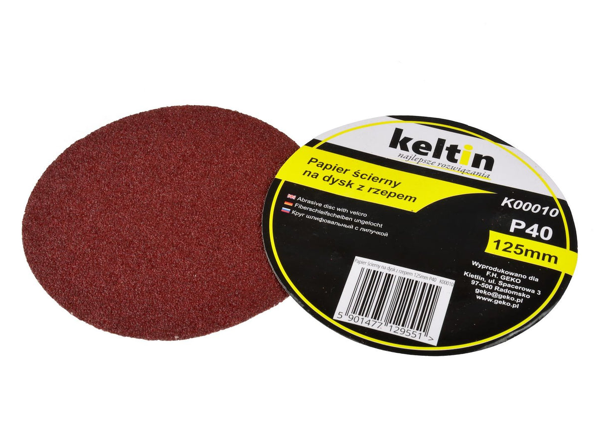 Velcro schijf aluminiumoxide 125mm P40