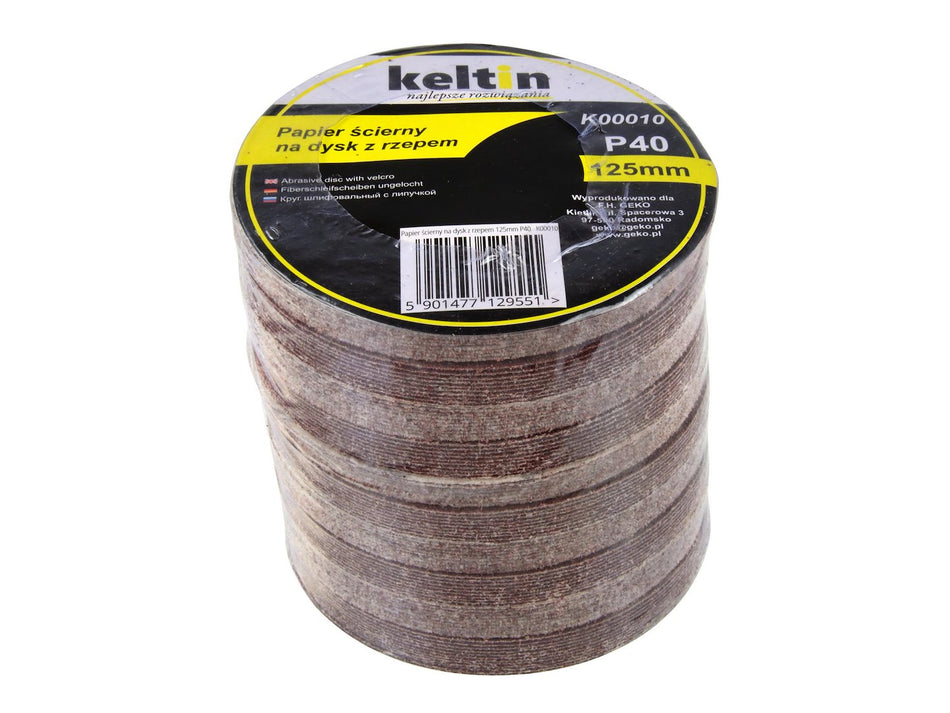 Velcro schijf aluminiumoxide 125mm P40