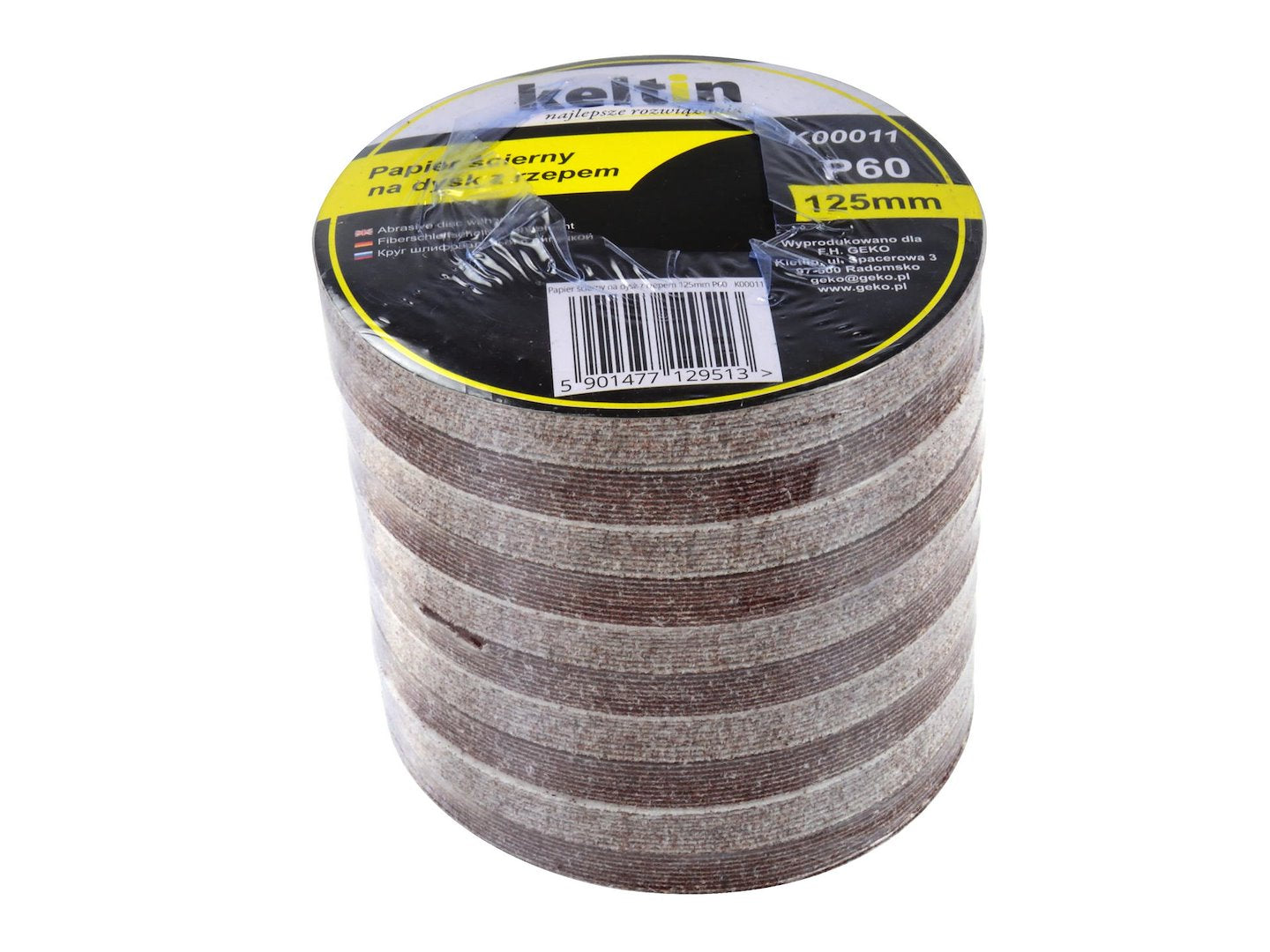 Velcro schijf aluminiumoxide 125mm P60