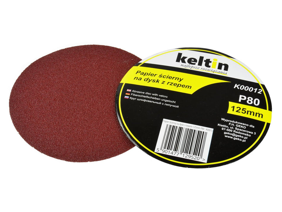Velcro schijf aluminiumoxide 125mm P80