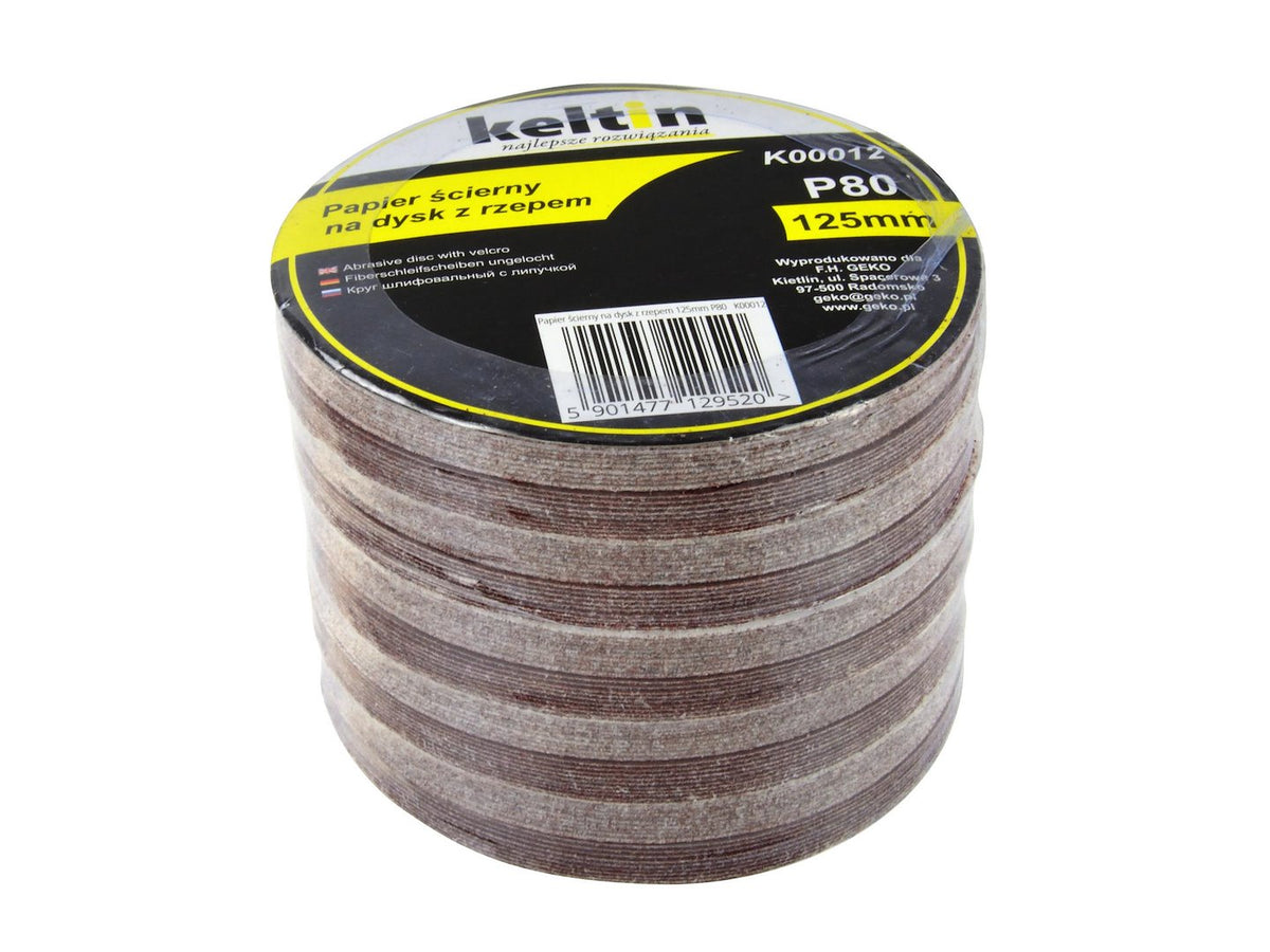Velcro schijf aluminiumoxide 125mm P80