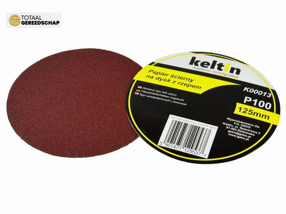 Aluminium oxide velcro disc 125mm P100