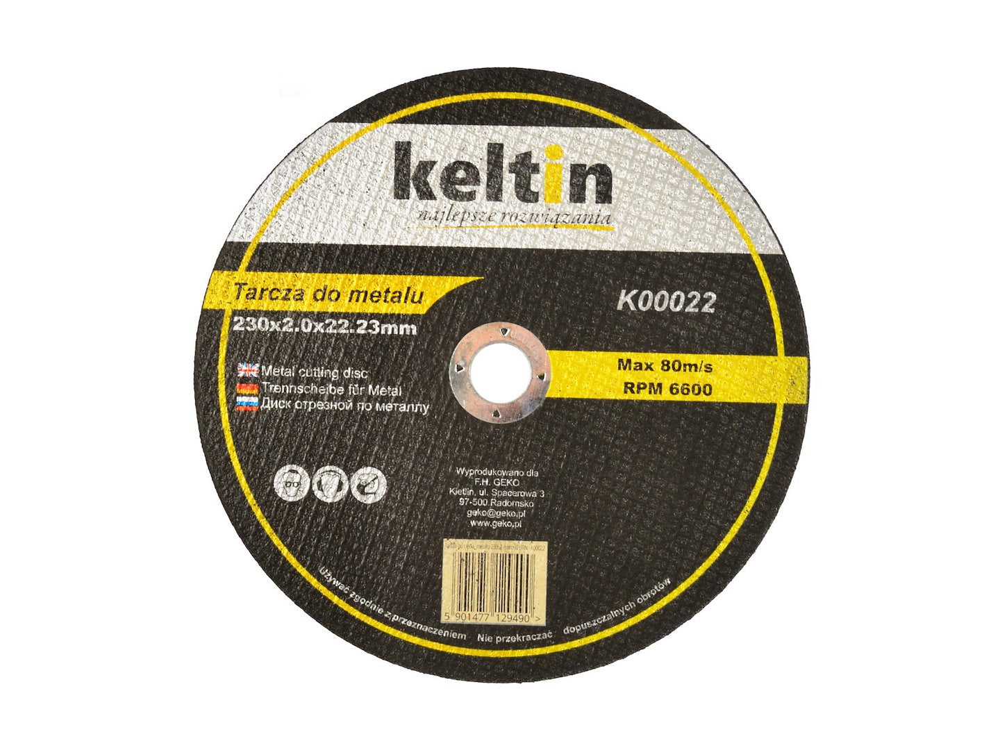 Snijblad voor metaal 230x2,0mm