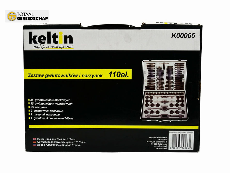 110pcs metic tap and die set