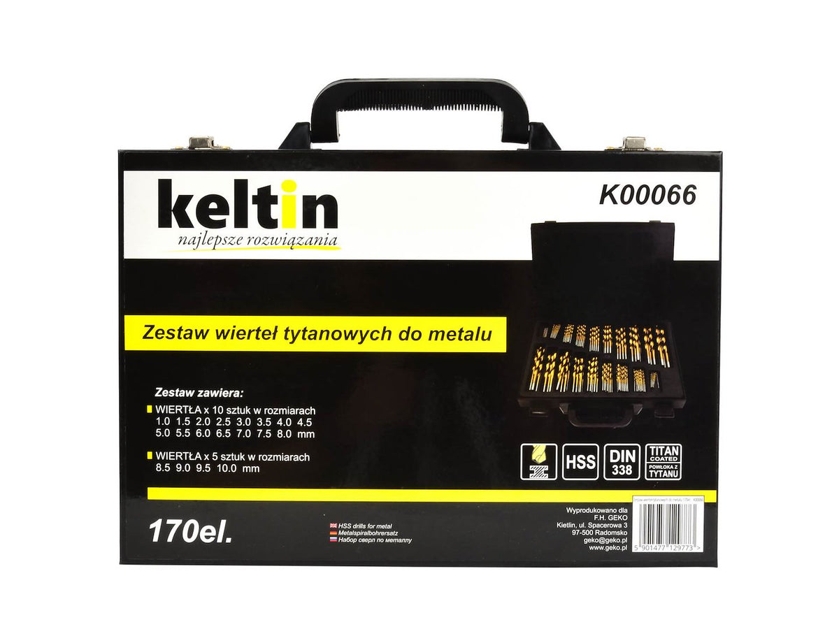 Set titanium boren voor metaal 170 dlg