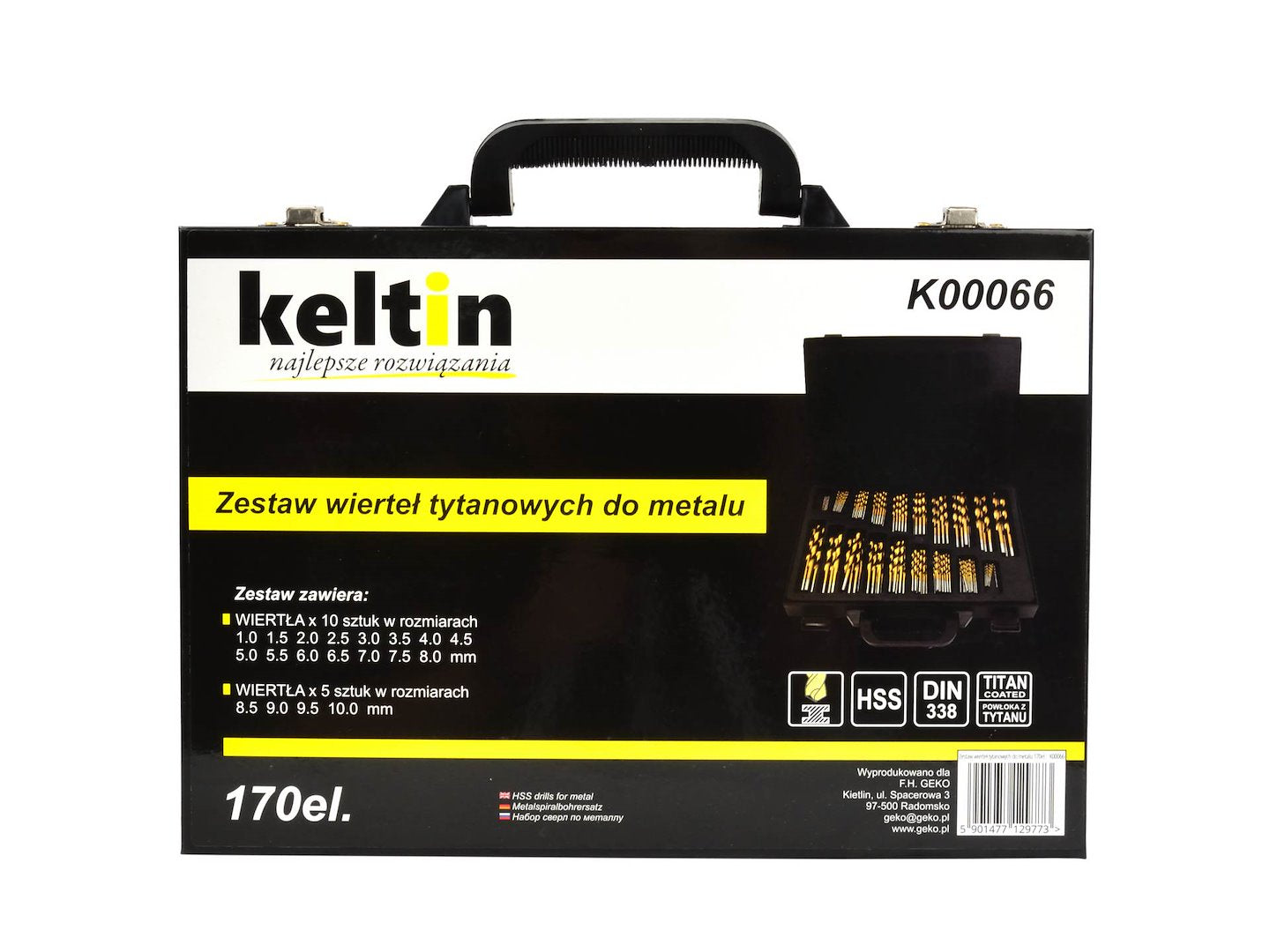 Set titanium boren voor metaal 170 dlg