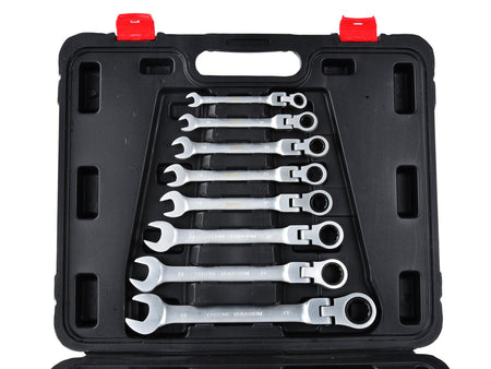 Ratelomkeerbare ringsleutelset 8-32 mm 13 stuks