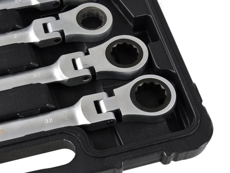 Ratelomkeerbare ringsleutelset 8-32 mm 13 stuks
