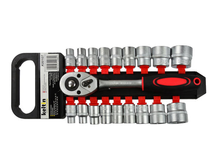 19 stuks doppen 8-32mm met ratel