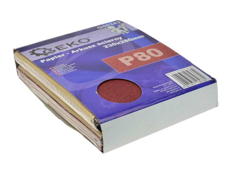 Schuurpapier aluminiumoxide 230x280mm P80