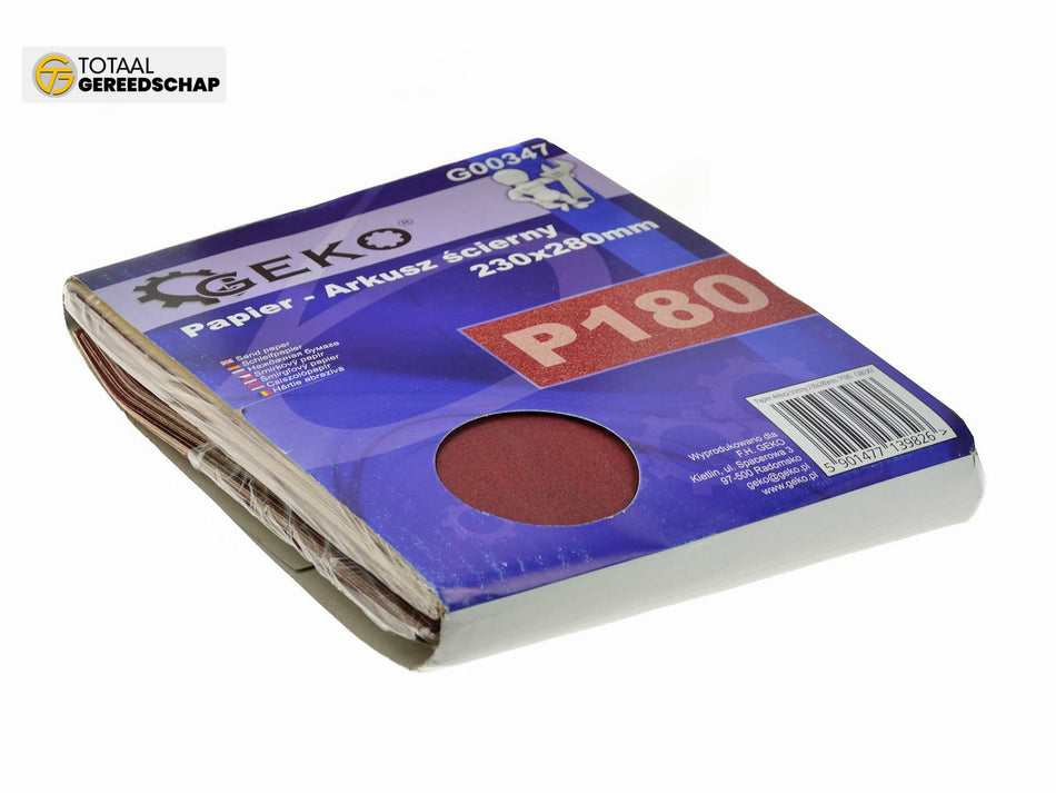 Sand Paper aluminium oxide 230x280mm P180