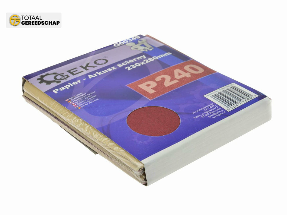 Sand Paper aluminium oxide 230x280mm P240