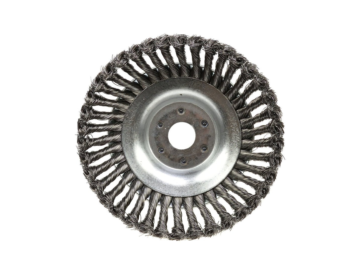 Ronde stalen draadborstel snijkop 200x25,4mm
