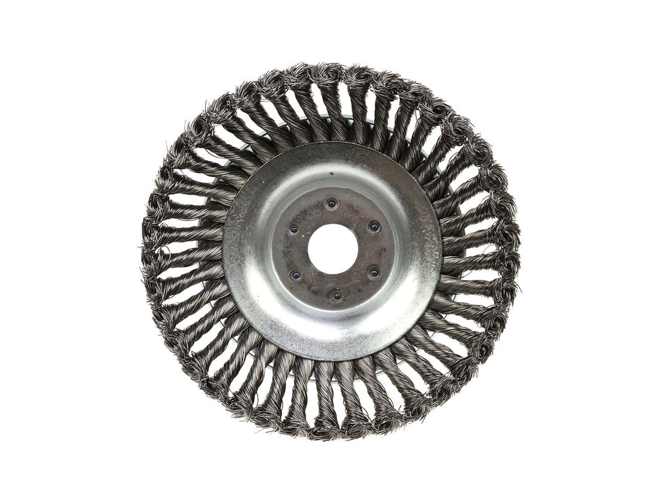 Ronde stalen draadborstel snijkop 200x25,4mm