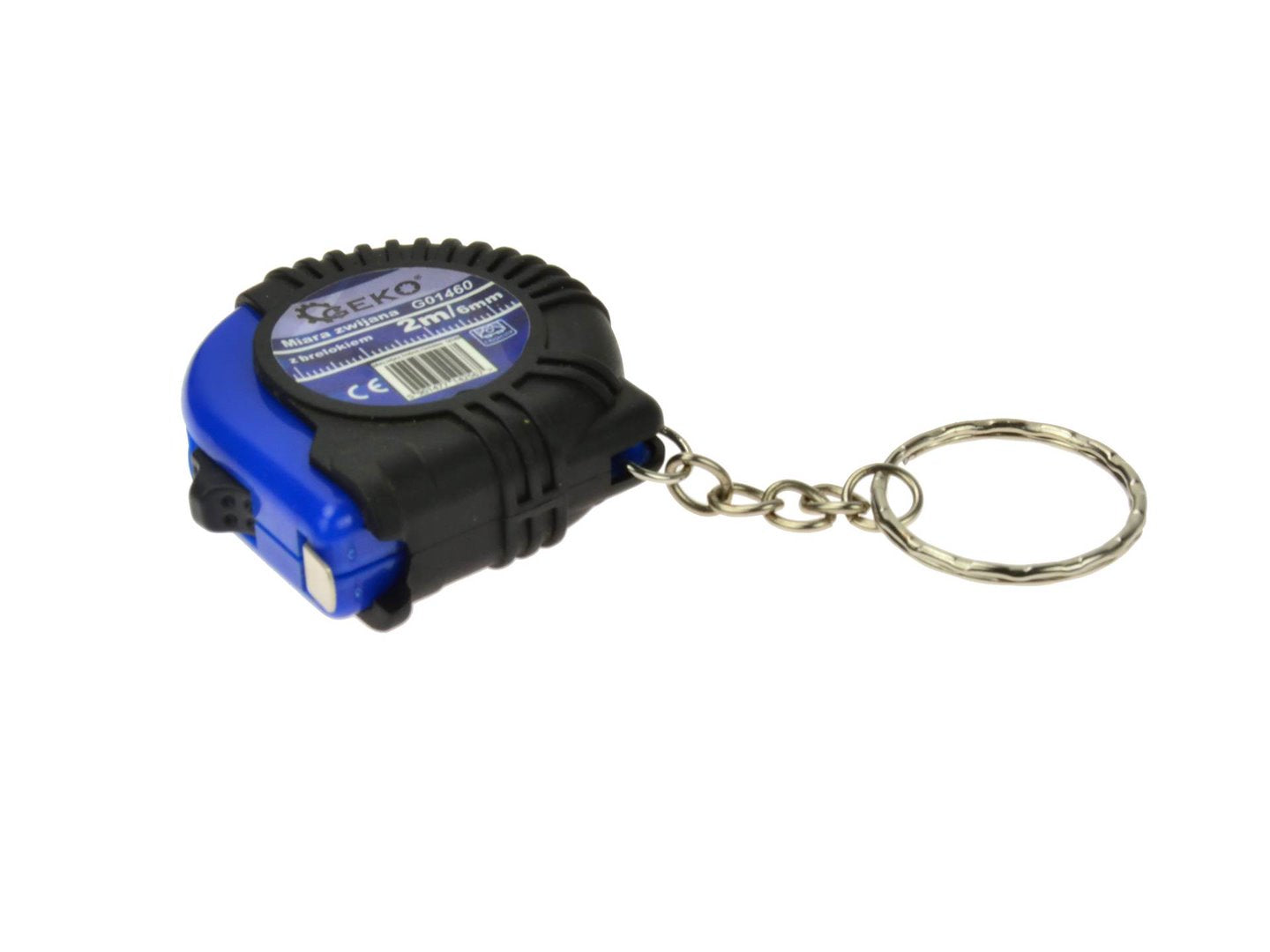 Rolmaat 2m x 6mm met sleutelring GEKO