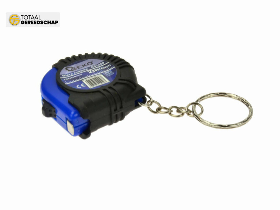 Measure Tape 2m x 6mm with Keyring GEKO