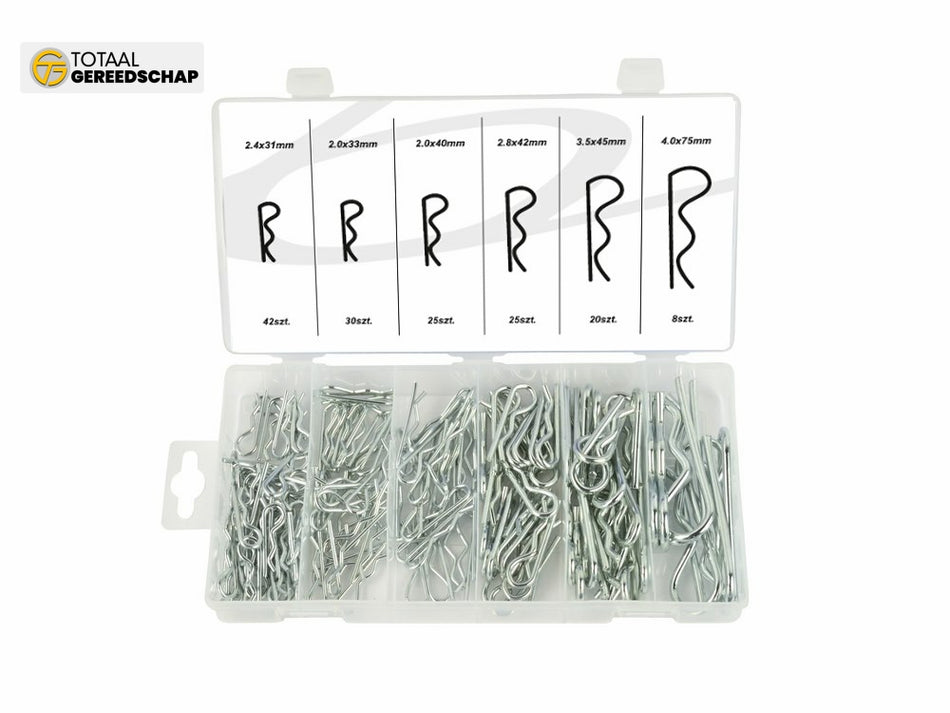 Steel Retaining Clips Assortment 150pcs