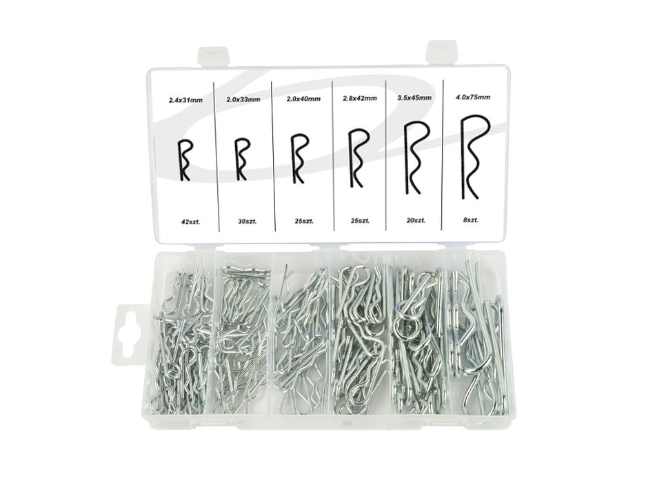 Stalen bevestigingsclips assortiment 150 stuks