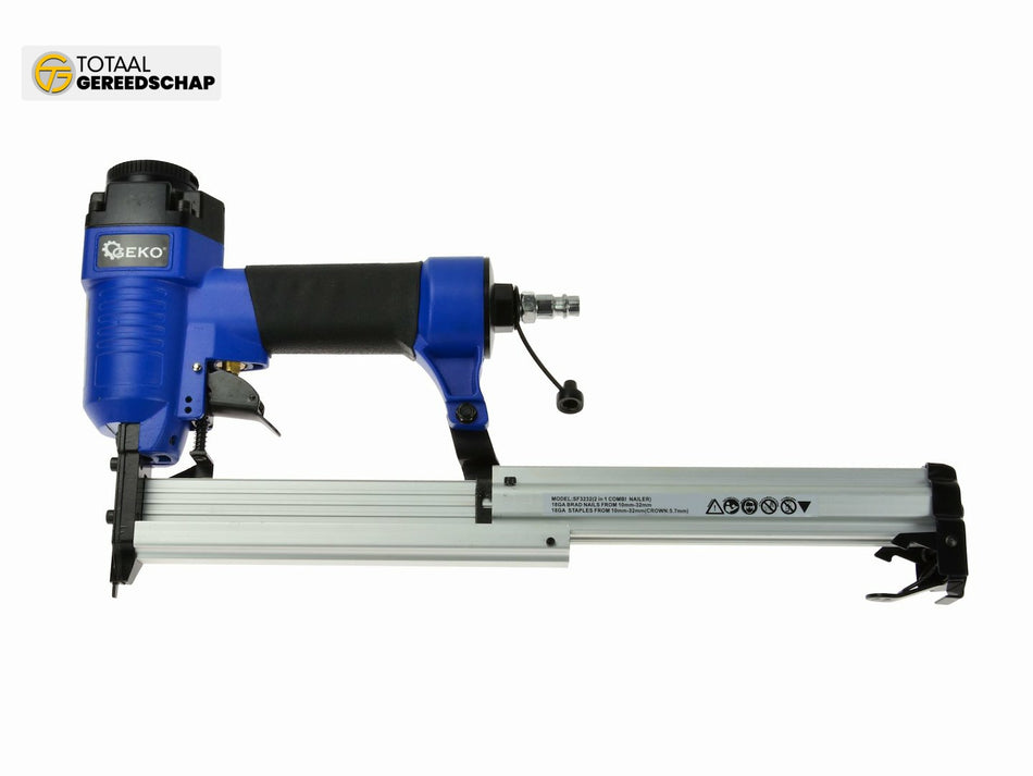 2in1 Pneumatic Air Nail Staple Gun 10-32mm GA18
